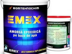 Pachet Amorsa Epoxidica Emulsionata ?Emex? - Bid. 10 Kg + Intaritor - Bid. 1.2 Kg